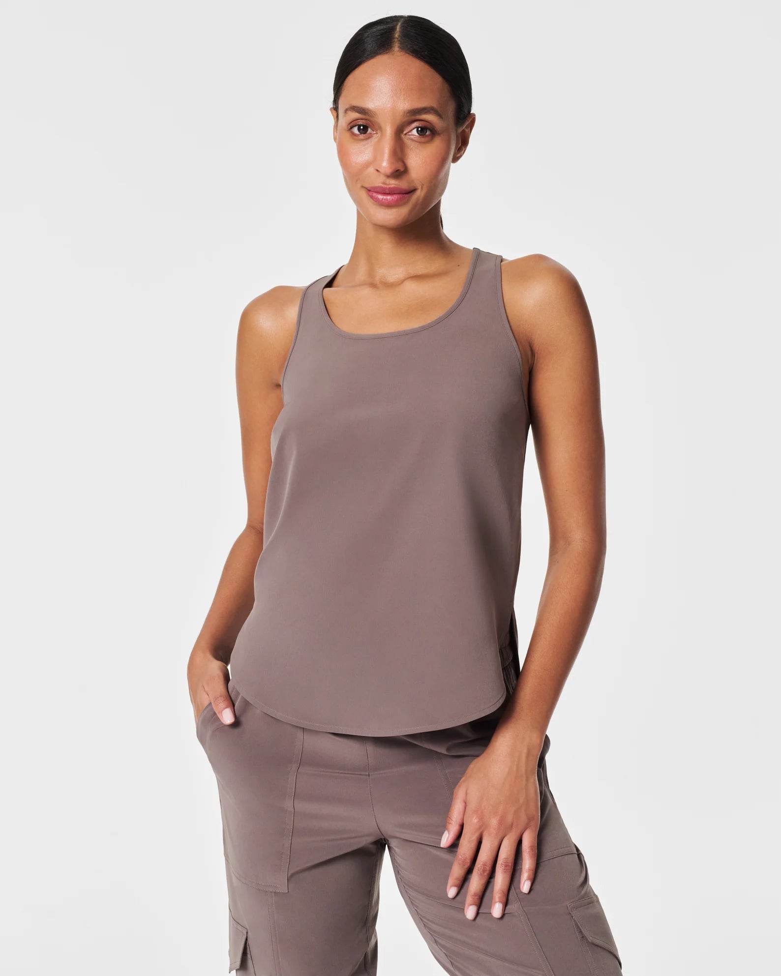 Spanx Casual Fridays Curved Hem Tank