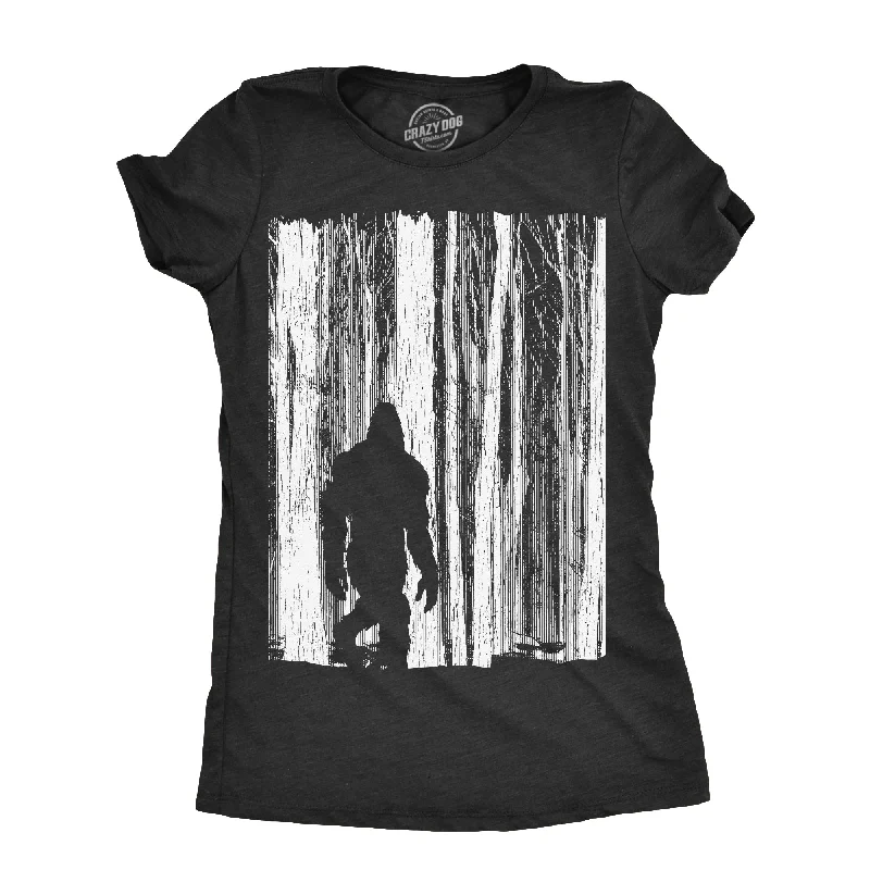 Bigfoot In The Forest Women's T Shirt