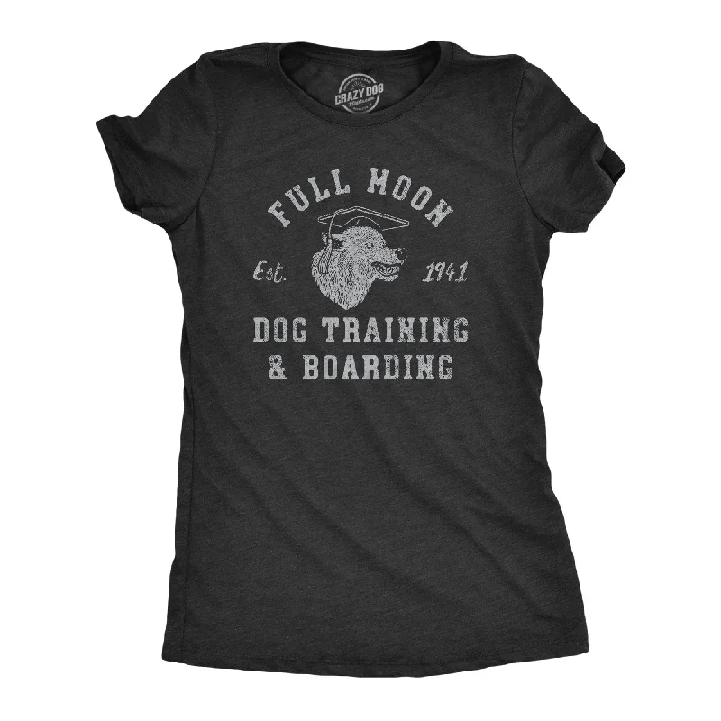 Full Moon Dog Training And Boarding Women's T Shirt