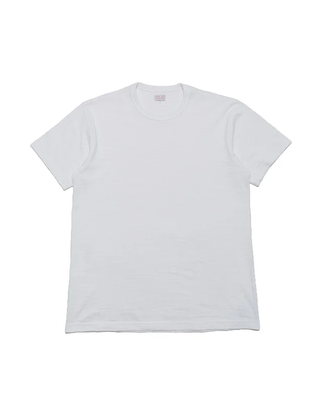 The Real McCoy's MC19010 Athletic T-Shirt / Loop-Wheel White