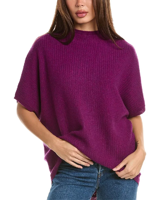 Forte Cashmere Textured Funnel Cashmere Popover