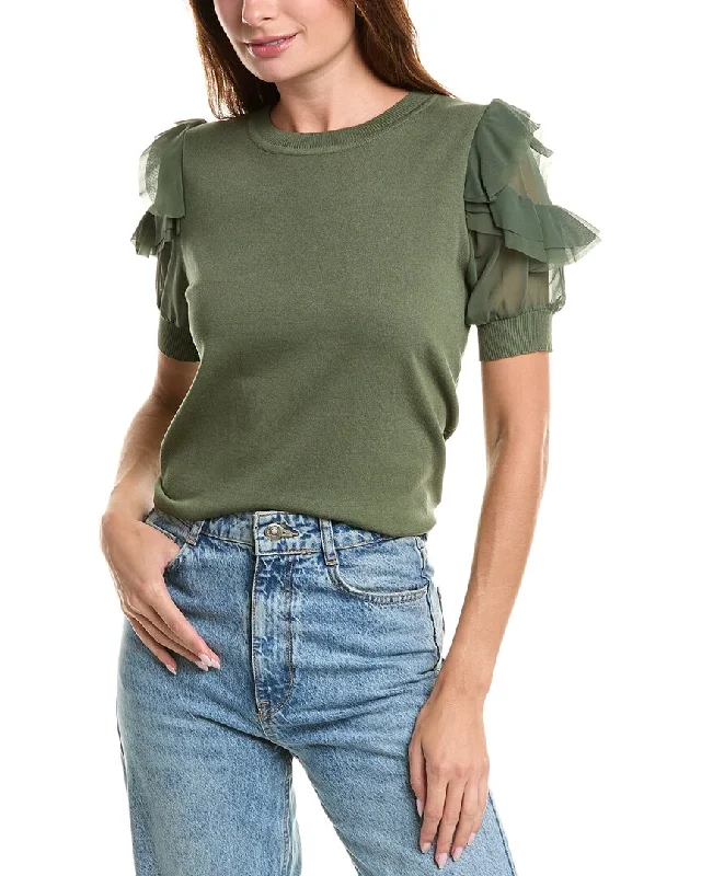 Nanette Nanette Lepore Chiffon Sleeve Sweater