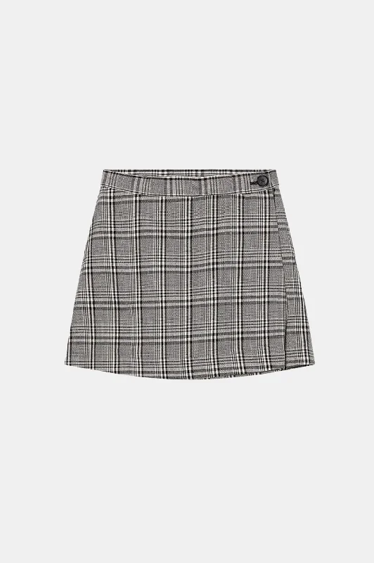 Leo Skirt in Black Check