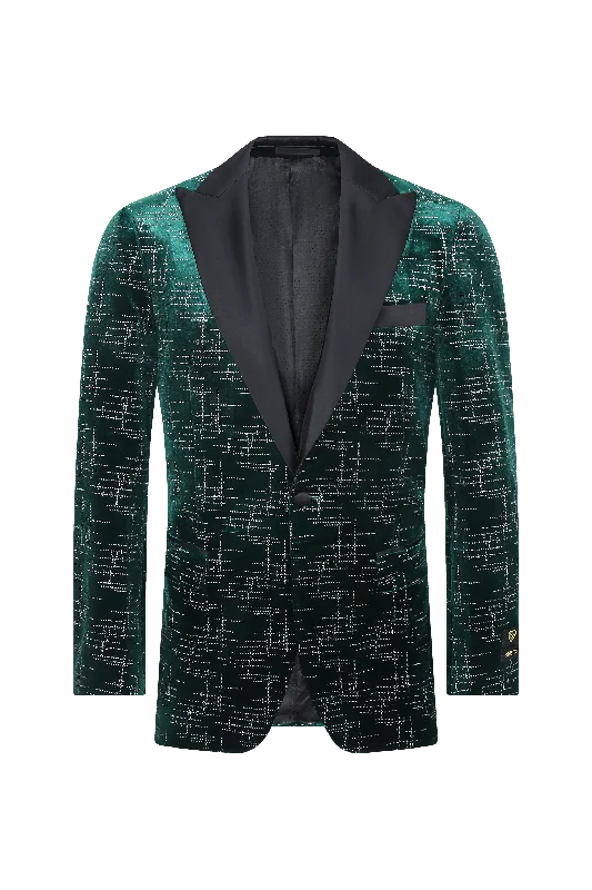 Emerald Luxe Velvet Blazer