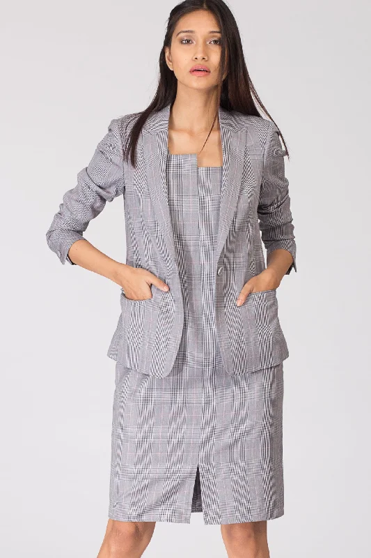 Glen Plaid Formal Blazer