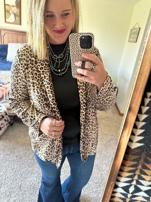 Leopard Blazer