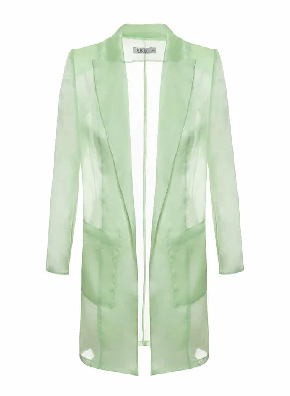 Mod. Sheer Levita de Organza Verde Menta