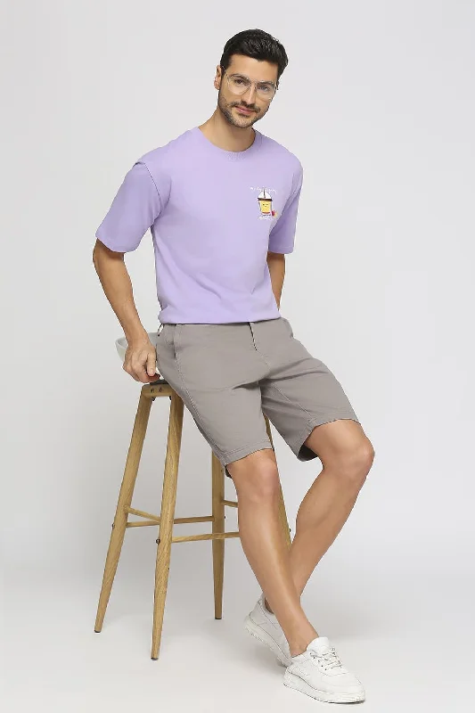 Comfort Fit Cotton Stretch Dobby Woven Shorts