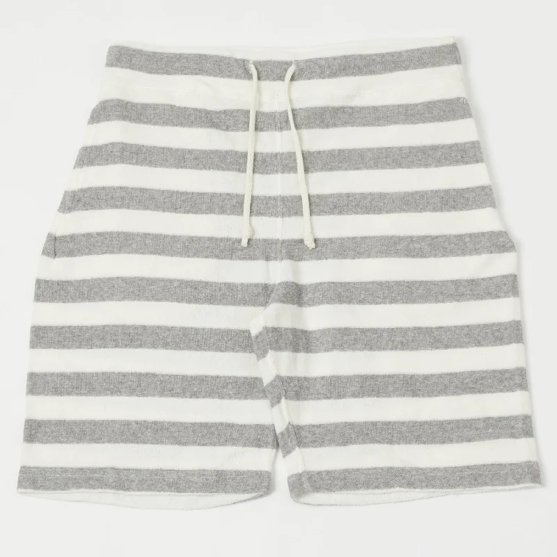 Dubbleworks Pile Border Shorts - Grey Stripe