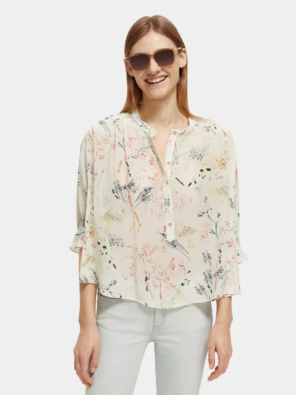 Elbow sleeve easy popover top